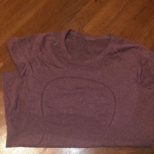 Lululemon swiftly tech short sleeve mauve